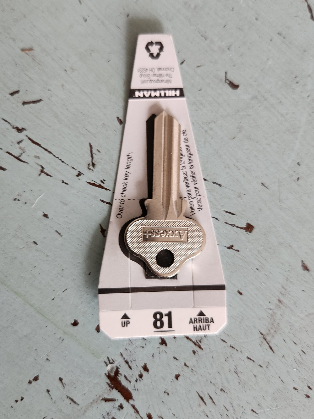 (14) Hillman Key Blank 81